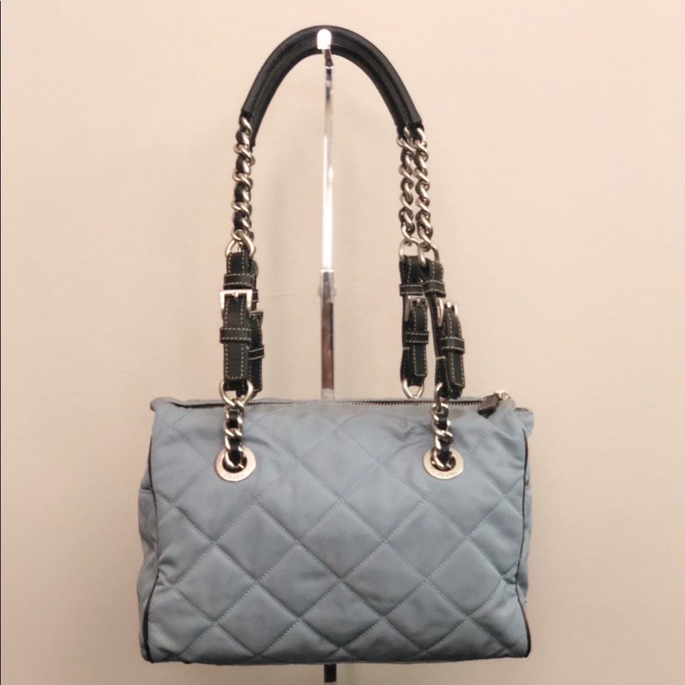 * SOLD * Prada Baby Blue Shoulder Bag